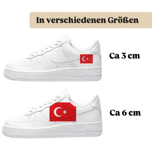 Bügelbilder für Custom Sneaker mit Land Design Türkei