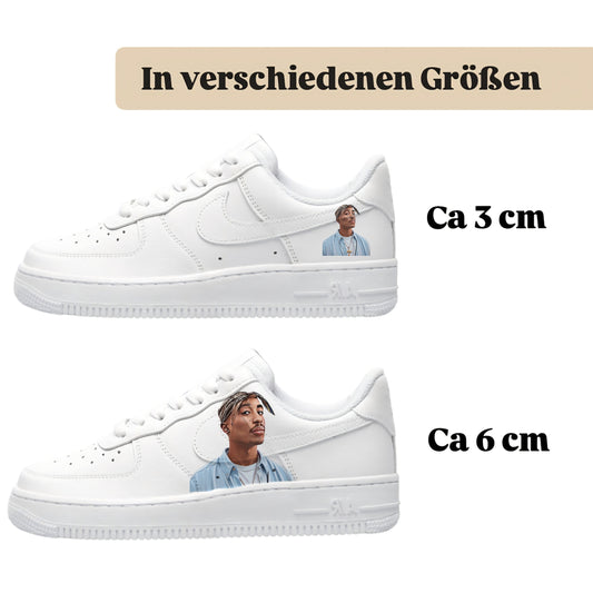 Sneakerfolien für verschiedene Schuhe Puma Adidas Nike Badelatschen Tupac