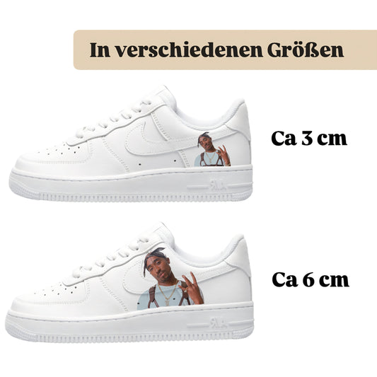 Sneakerfolien für verschiedene Schuhe Puma Adidas Nike Badelatschen Tupac