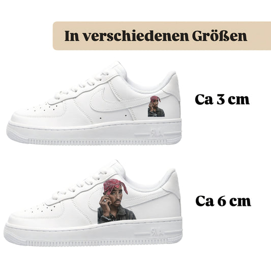 Sneakerfolien für verschiedene Schuhe Puma Adidas Nike Badelatschen Tupac