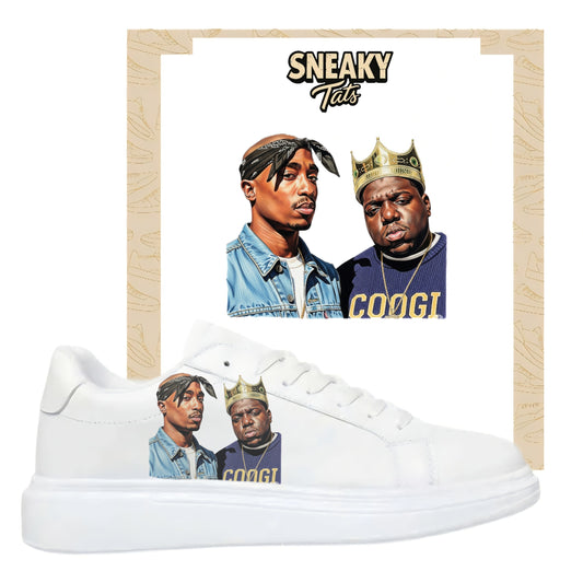 Bügelbilder für verschiedene Sneaker Nike Adidas Tupac und Biggie