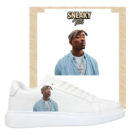 Bügelbilder für mehrere Sneakerarten Tupac