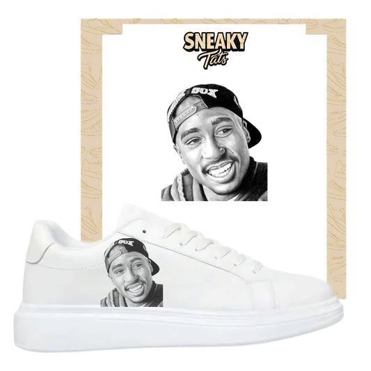 Bügelbilder für mehrere Sneakerarten Tupac