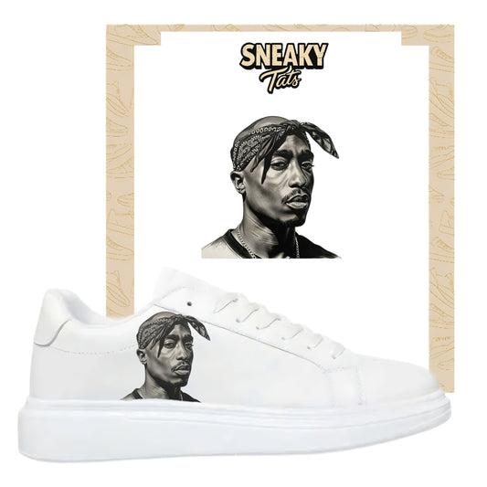 Bügelbilder für verschiedene Sneaker Nike Adidas Tupac