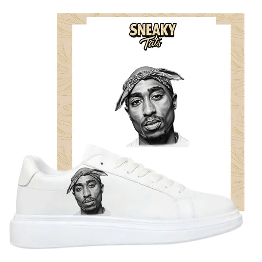 Bügelbilder für verschiedene Sneaker Nike Adidas Tupac