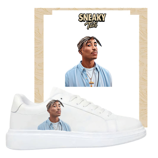 Sneakerfolien für verschiedene Schuhe Puma Adidas Nike Badelatschen Tupac