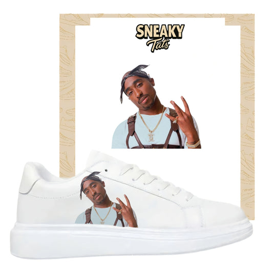 Sneakerfolien für verschiedene Schuhe Puma Adidas Nike Badelatschen Tupac