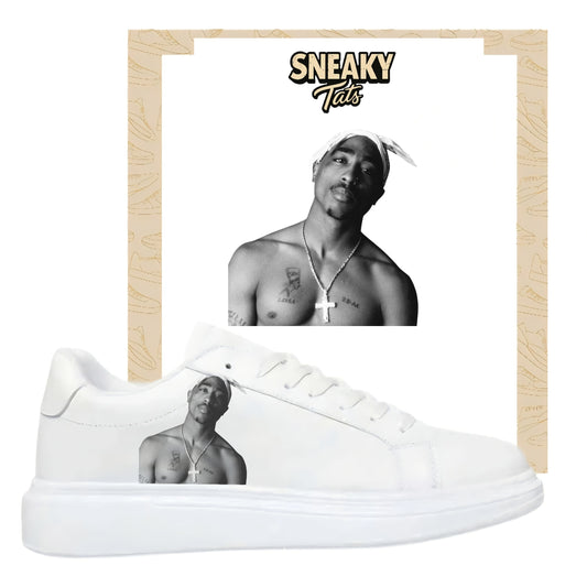 Bügelbilder für mehrere Sneakerarten  
Tupac