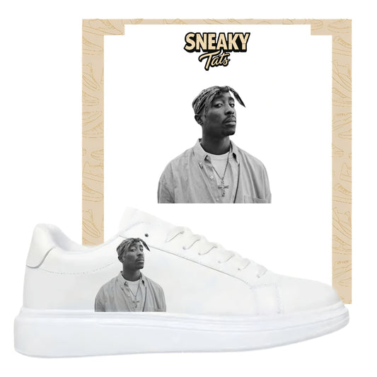 Bügelbilder für mehrere Sneakerarten Tupac Shakur