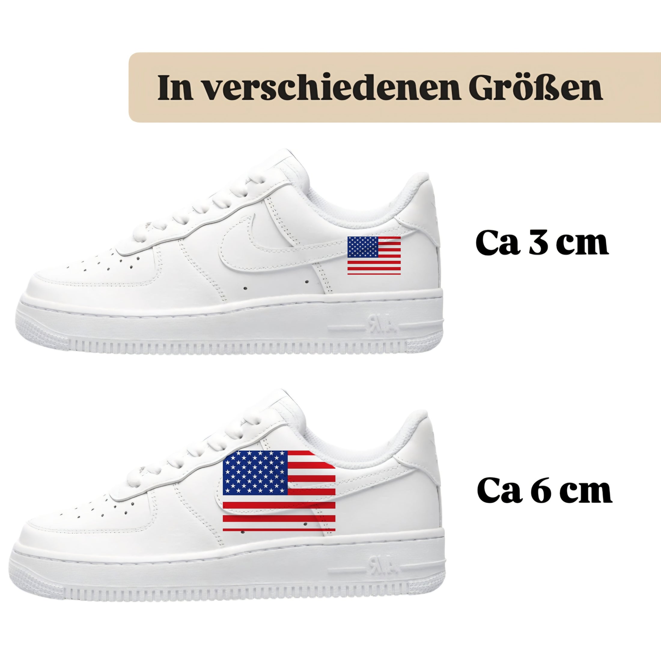 Sneakerfolien für verschiedene Schuhe Nike Adidas Puma Land USA