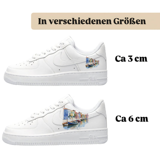 Bügelbilder für verschiedene Sneaker Nike Adidas Japan Venedig