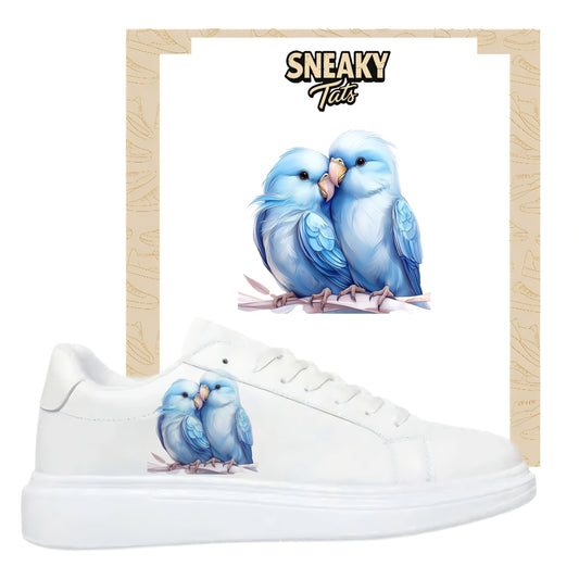 Bügelbilder für verschiedene Sneaker Nike Adidas Vögel