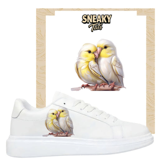 Bügelbilder für verschiedene Sneaker Nike Adidas Vogel