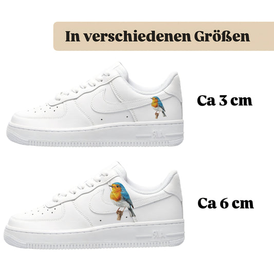 Bügelbilder für verschiedene Sneaker Nike Adidas Vogel