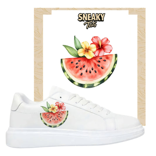 Sneakerfolien für verschiedene Schuhe Puma Adidas Nike Badelatschen Wassermelone