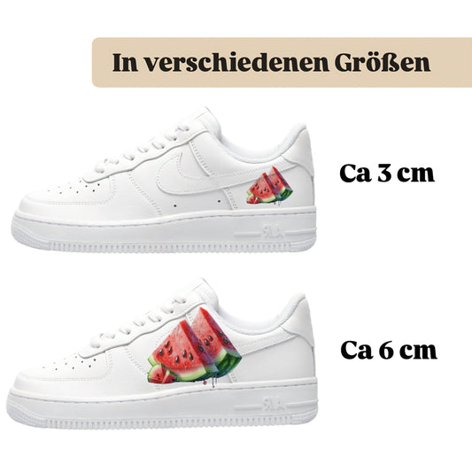 Bügelbilder einzigartige für viele verschiedene Schuhe Wassermelone Stückchen