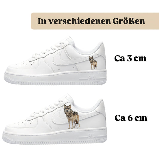 Bügelfolie für alle Schuhe zum personalisieren custom Sneaker Wolf