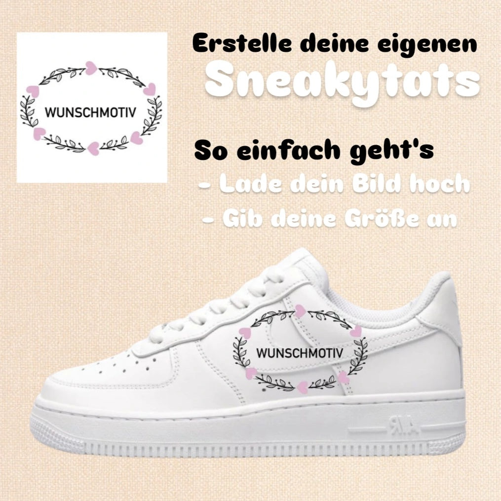Sneakytats Wunschmotiv für Custom Sneakers