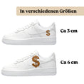 Load image into Gallery viewer, Bügelfolie für alle Schuhe zum personalisieren custom Sneaker Zebra Dollar
