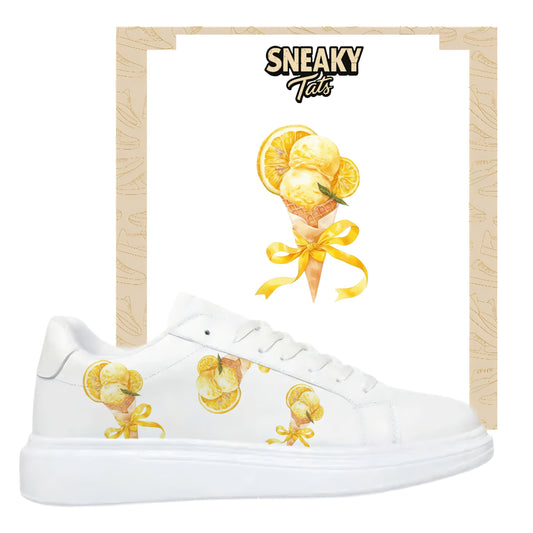 Sneakerfolien für verschiedene Schuhe Puma Adidas Nike Badelatschen Ztironen Eis