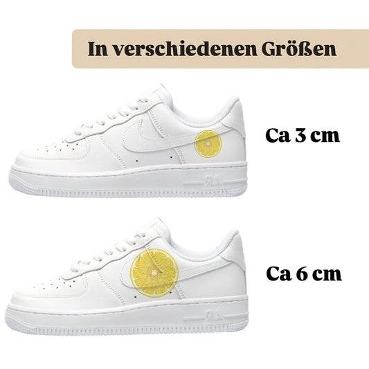 Bügelbilder einzigartige für viele verschiedene Schuhe Zitronenscheibe