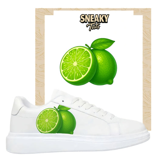 Bügelbilder einzigartige für viele verschiedene Schuhe zwei Limetten