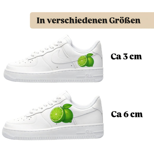 Bügelbilder einzigartige für viele verschiedene Schuhe zwei Limetten