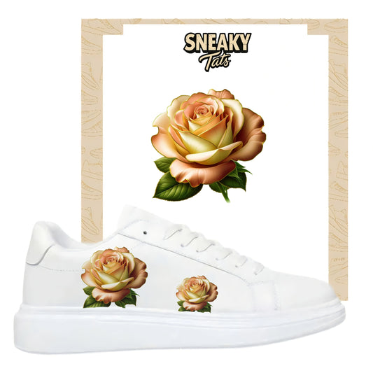 Sneakerfolien für verschiedene Sneakerarten altgelbe Rose