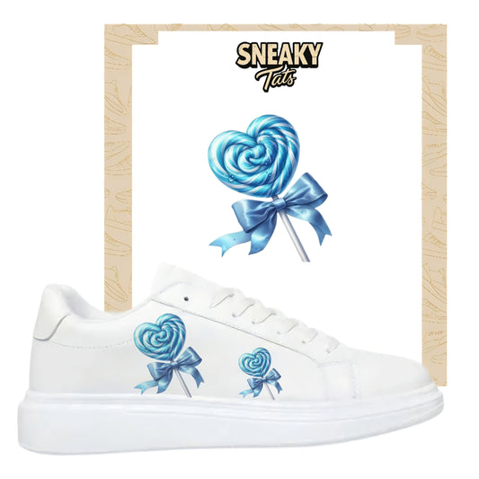 Sneakerfolien für verschiedene Sneakerarten blauer Lolipop