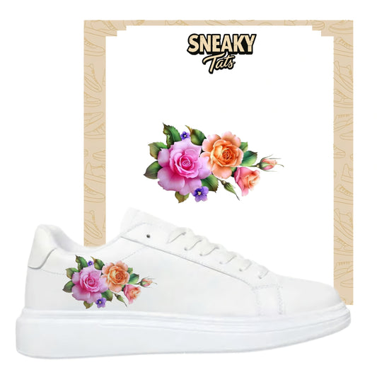 Sneakerfolien für verschiedene Schuhe Nike Adidas Puma bunte Blumen