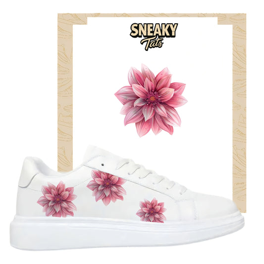Bügelfolie für alle Schuhe zum personalisieren custom Sneaker exotische Blume