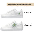 Load image into Gallery viewer, Sneakerfolien für verschiedene Schuhe Puma Adidas Nike Badelatschen mint Blume

