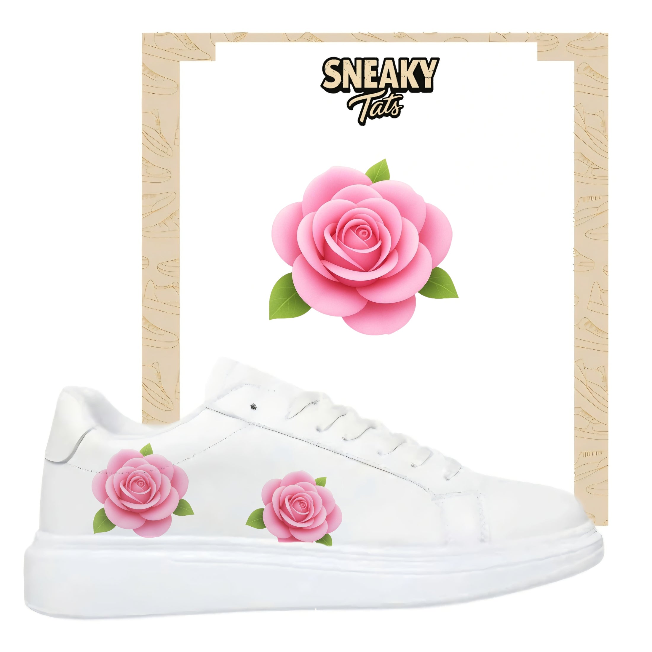 Sneakerfolien für mehrere Schuhe Nike Adidas Puma roserne Rose
