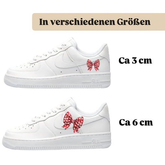 Sneakerfolien für verschiedene Sneakerarten rote Schleife