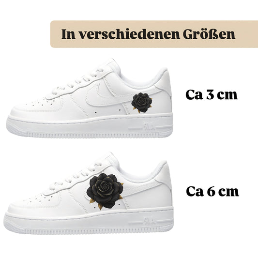 Sneakerfolien für mehrere Schuhe Nike Adidas Puma schwarze Rose
