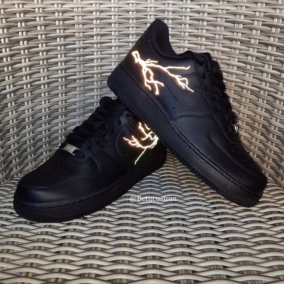 Air Force 1 "Reflective Lightning black"