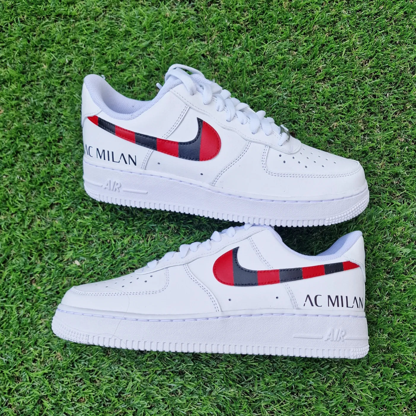 Nike Air Force one Custom Sneaker Italy Ac milan