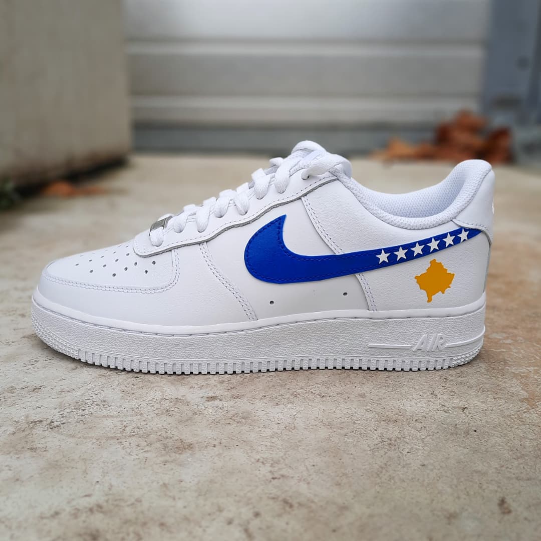 Nike Air Force one Custom  Kosovo Happy creative