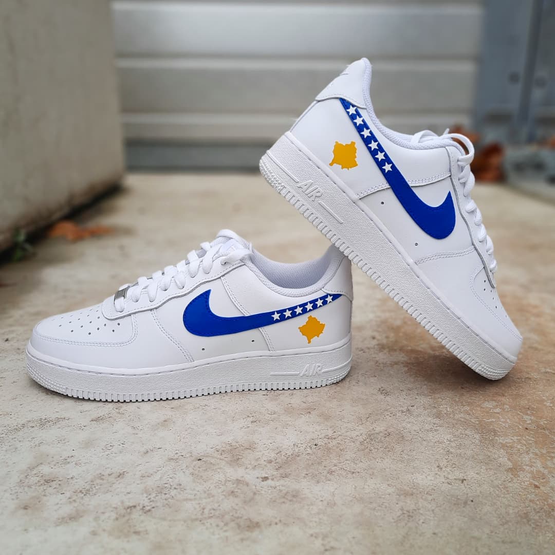 Nike Air Force one Custom  Kosovo Happy creative