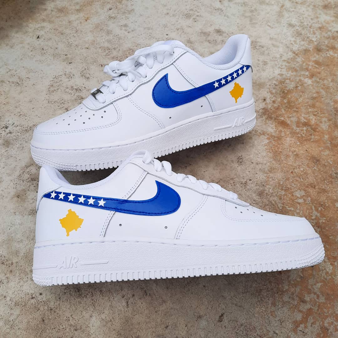 Nike Air Force one Custom  Kosovo Happy creative