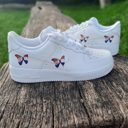 Nike Air Force one Custom  Kroatien Happy creative