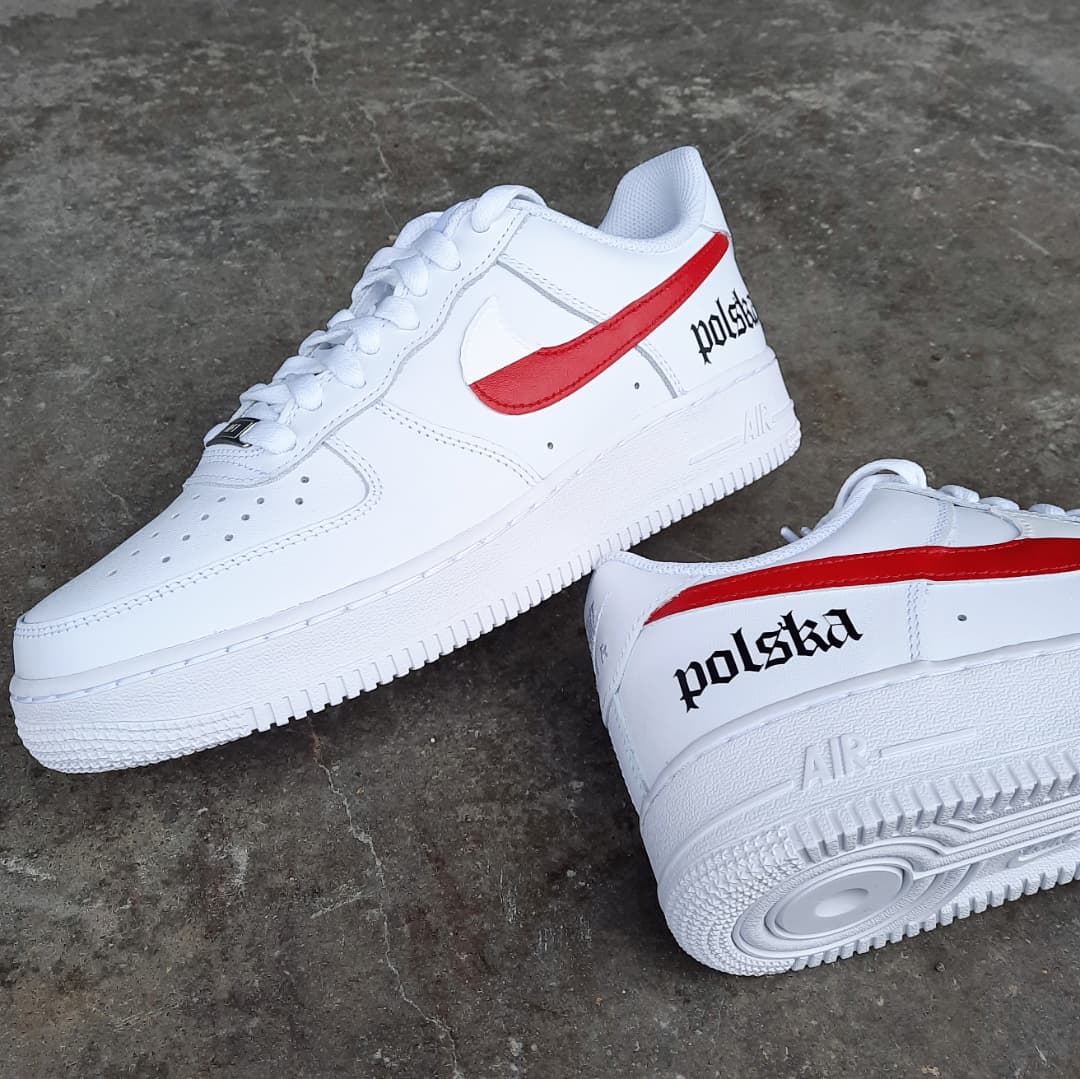 Nike Air Force one Custom  Polska Happy creative